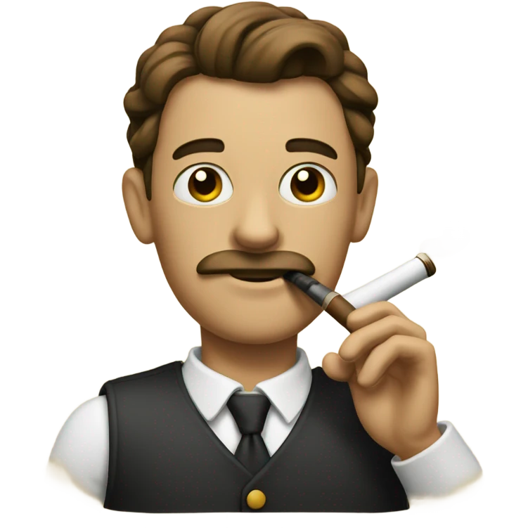 Smoking a pipe emoji