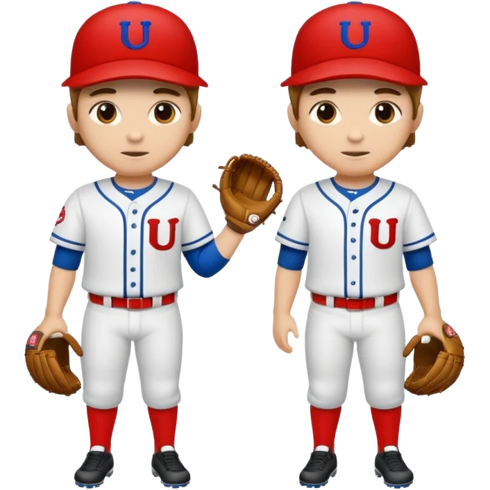 quiero dos equipos enemigos de baseball  emoji
