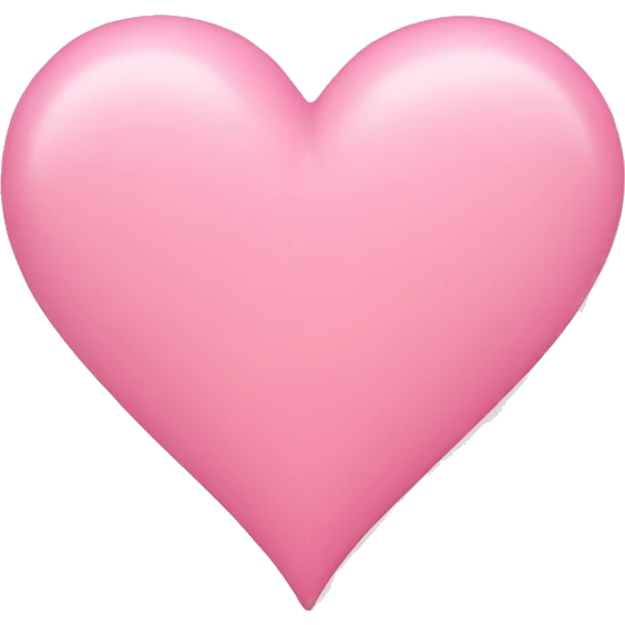 Pink pastel heart emoji