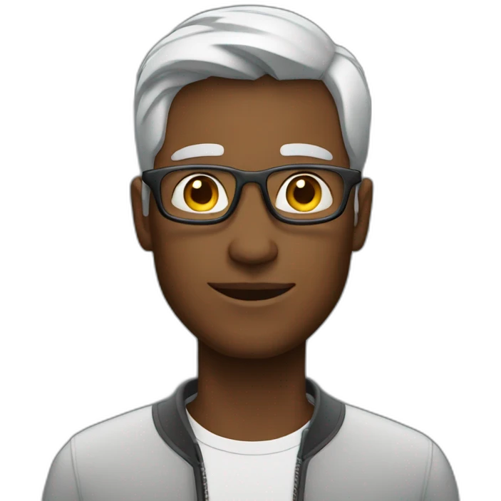 A man wearing apple vision pro emoji
