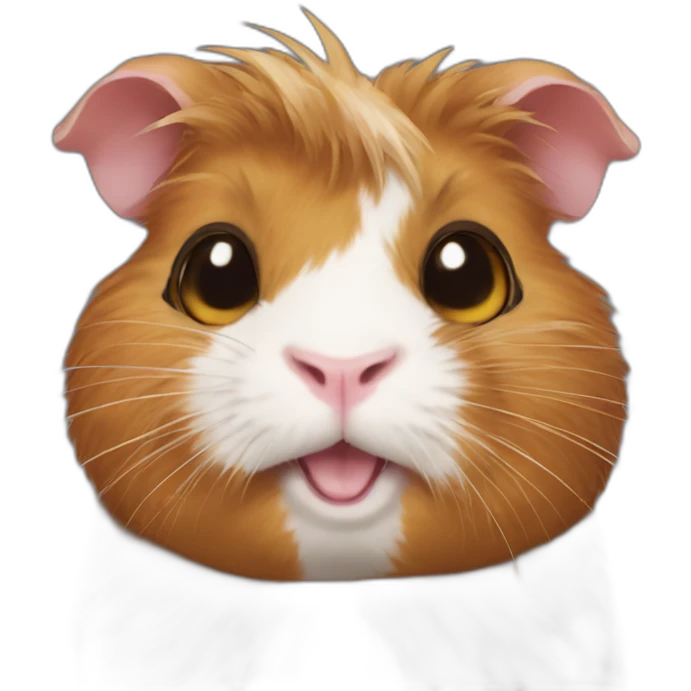 Guinea pig dressed a cat emoji