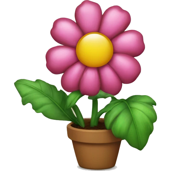 Blume im Topf emoji