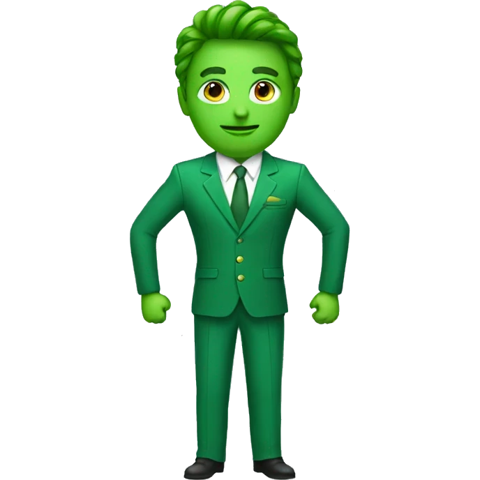 green suit with belts emoji