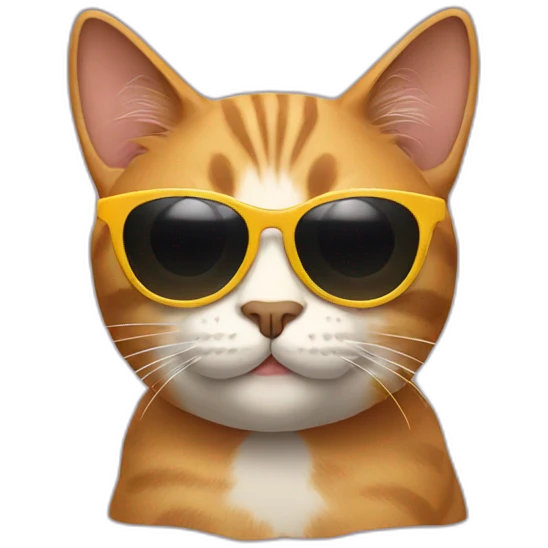 Cat with sunglasses emoji