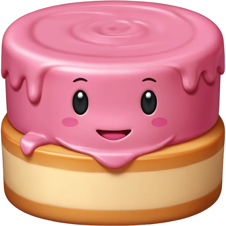 pink kawaii SPAM flan  emoji