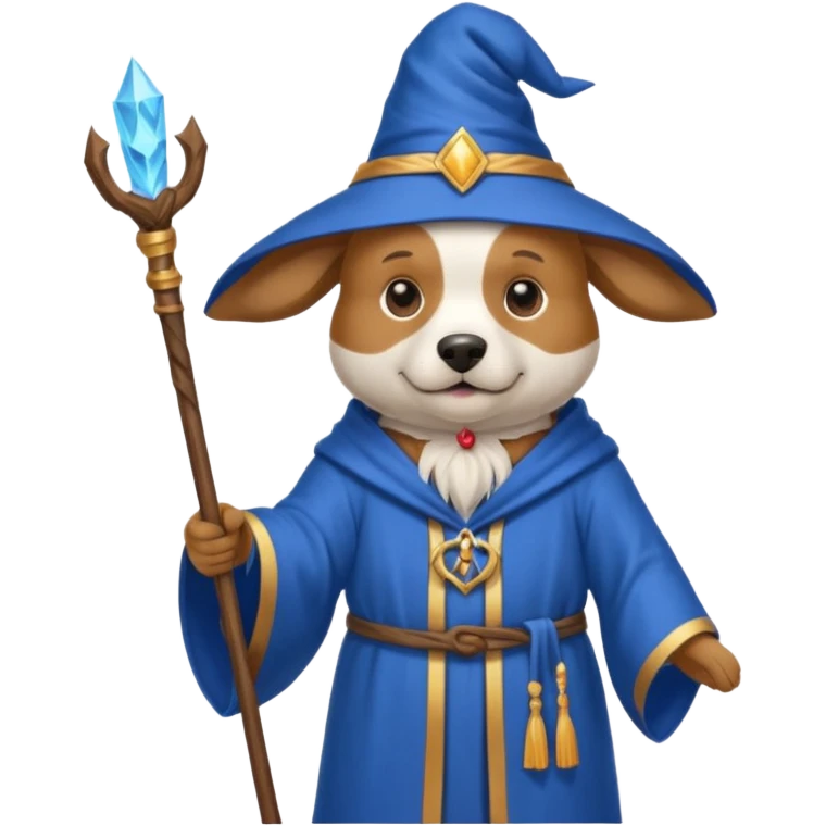 Dog wizard emoji