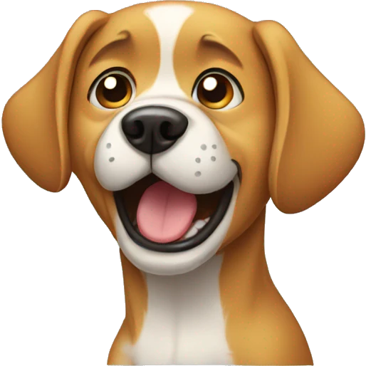 Dog crying emoji