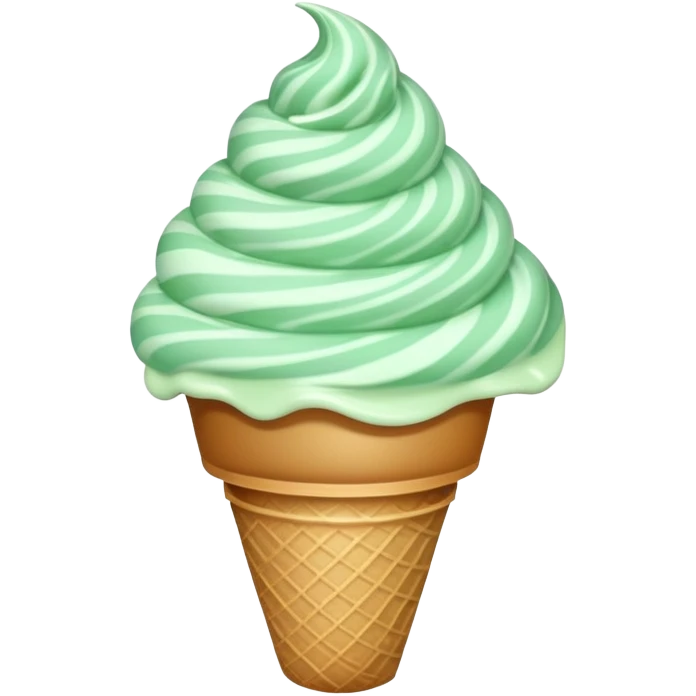 peppermint ice cream emoji