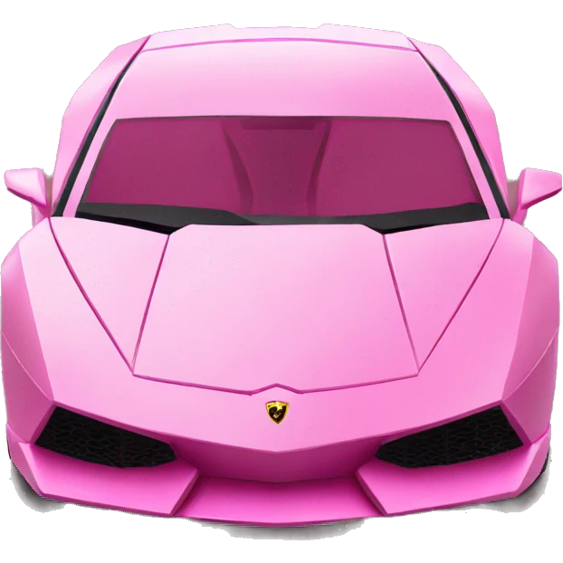 Pink Lamborghini emoji