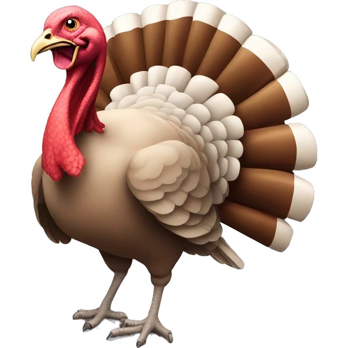 Turkey running right emoji