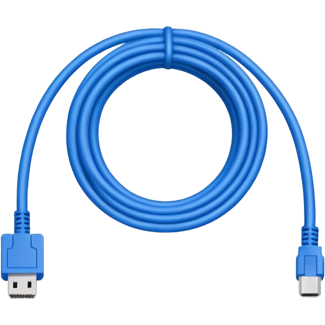 8 bit pixel art ethernet cable with RJ45 connector emoji emoji