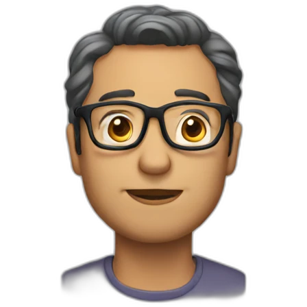 man-with-glasses emoji