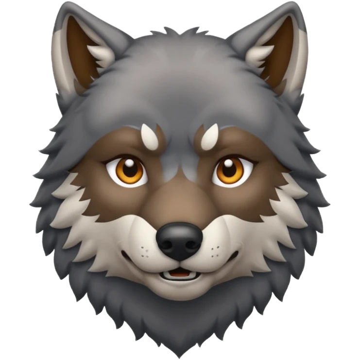 Wolf that is manly emoji