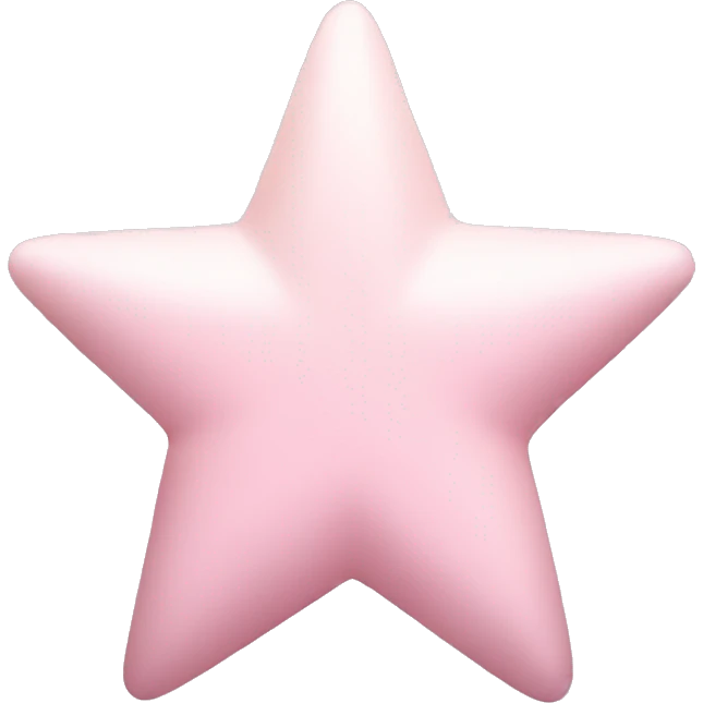 Pastel pink star emoji