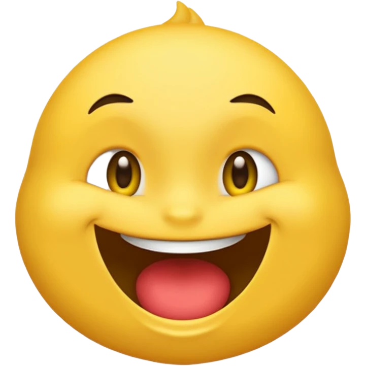 Un emoji heureux pouce en l’aire qui fait peur emoji