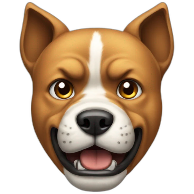 Angry dog emoji