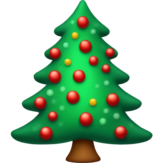 Red Christmas tree  emoji
