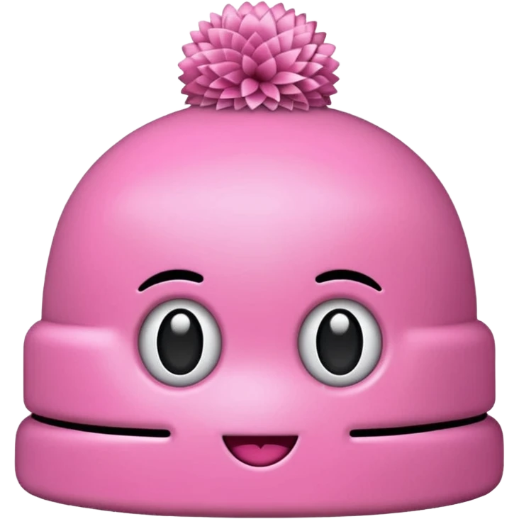 gorro de  egresados color rosa emoji