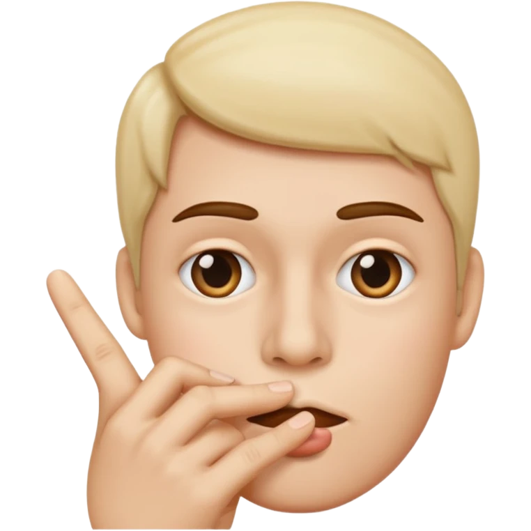 shushing finger emoji