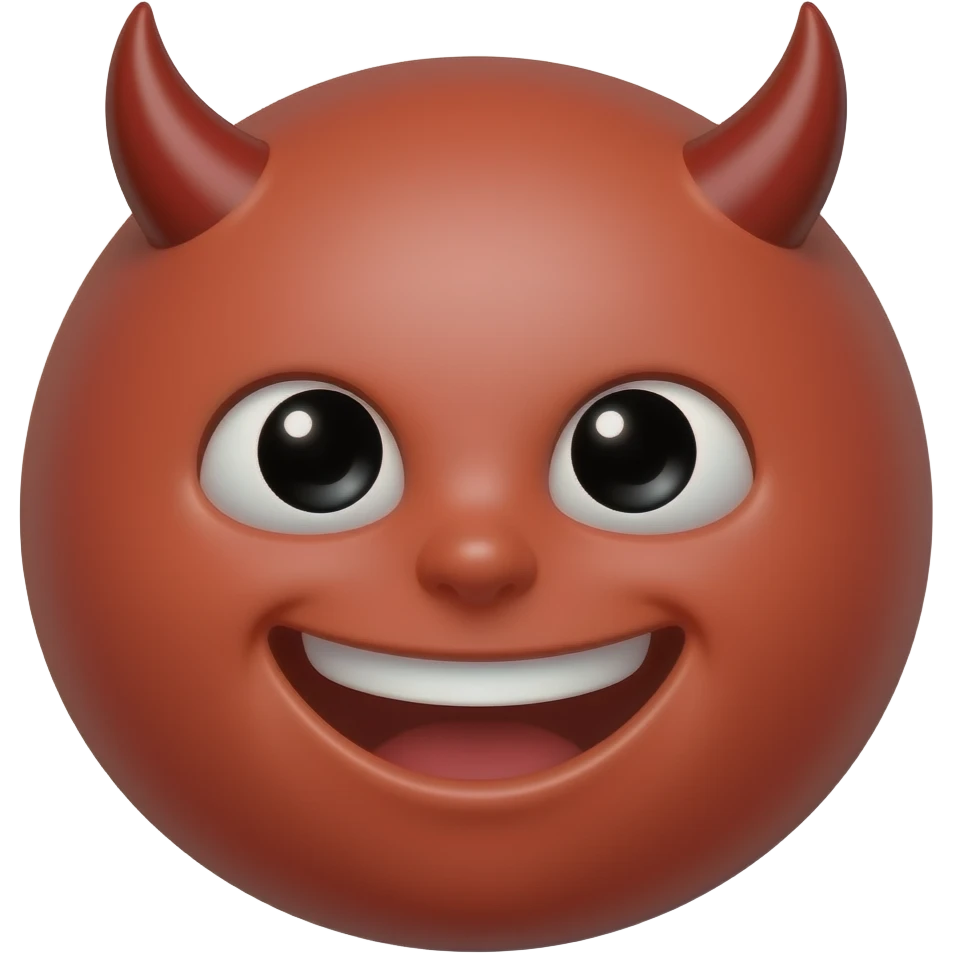 sexy devil round smirking 😏 and 😈 emoji