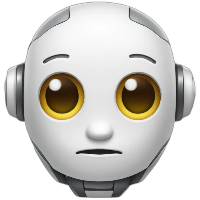 cute AI robot emoji