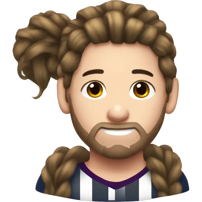 Messi bun hair emoji