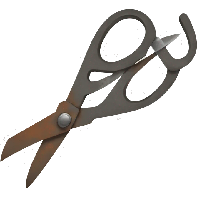 rusty scissors emoji