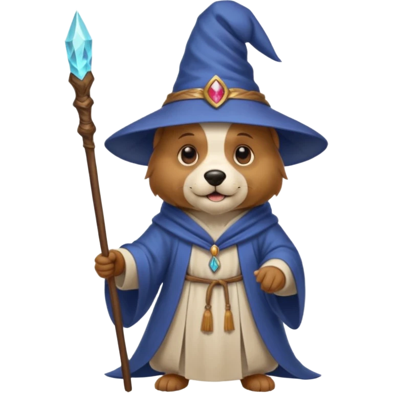 Dog wizard emoji