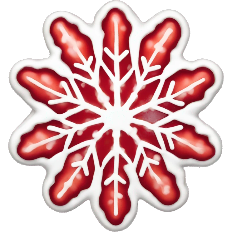 Strawberry Snowflake Crisp emoji