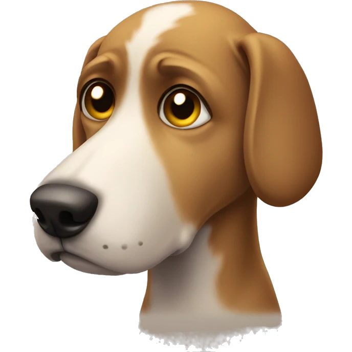 Sad dog emoji