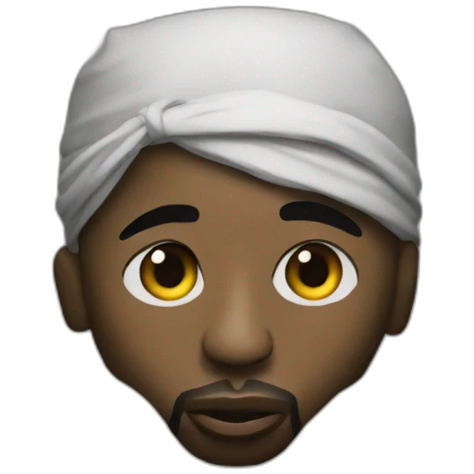 Tupac recording emoji