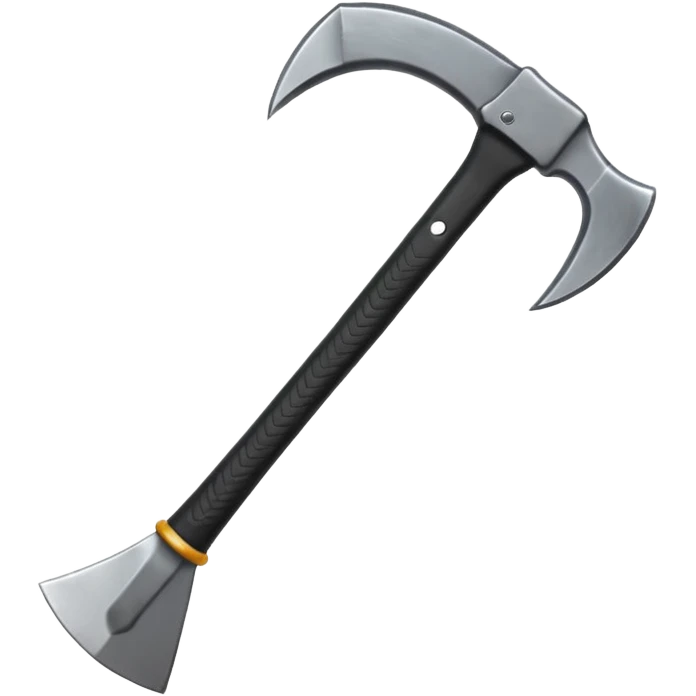 black metal climbing axe pointy curvy edges emoji