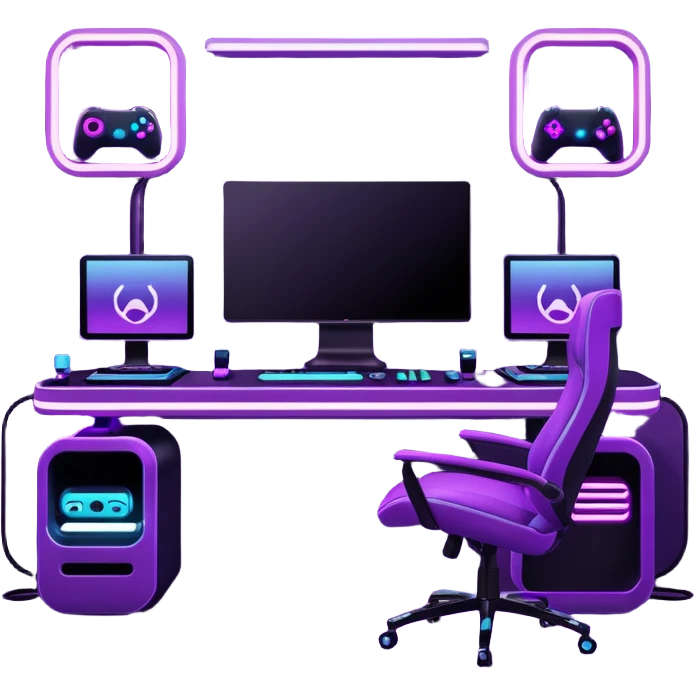 purple gaming setup emoji