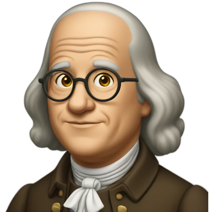 Benjamin Franklin read book emoji