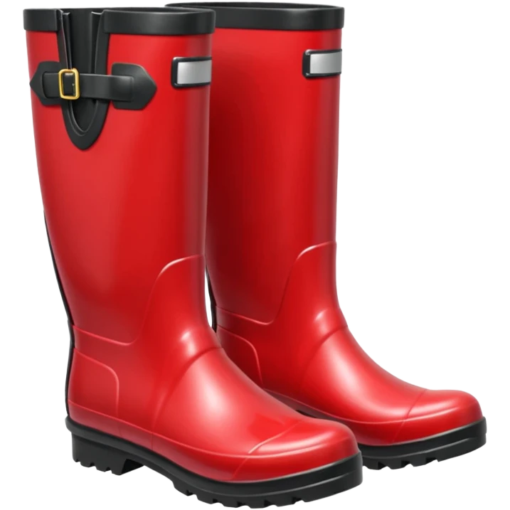 Red rain boots emoji