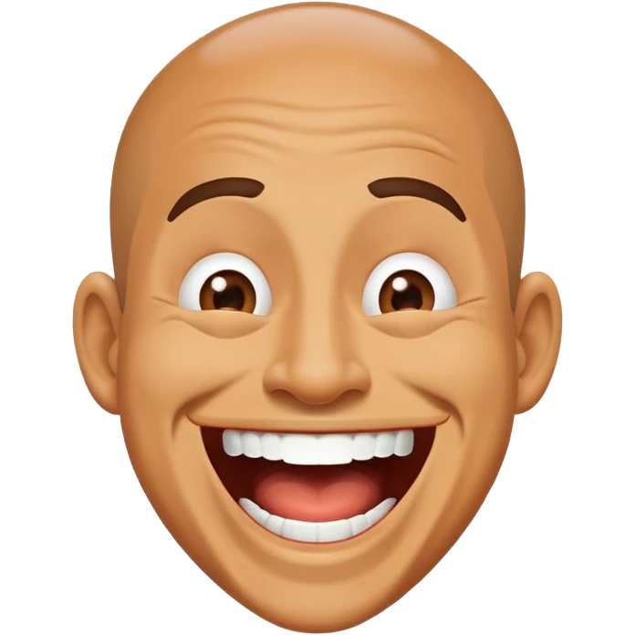 A man laugh ridiculous  emoji