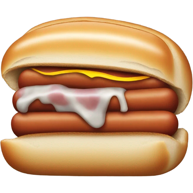 hot dog with grey breaf emoji