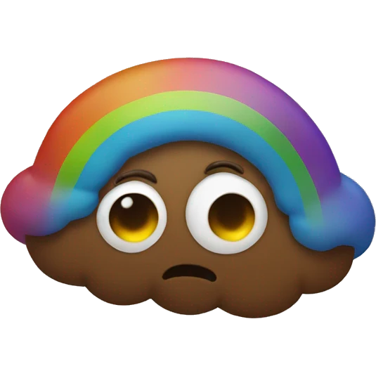 rainbow poop emoji