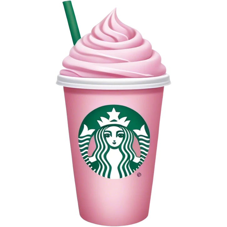 Pink drink Starbucks emoji