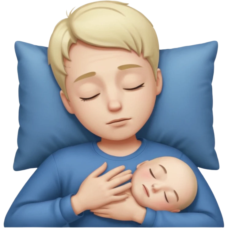 EliNi göğsine koyup rahatlayan huzurlu emoji