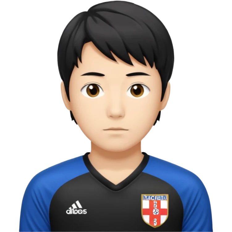 Isagi yoichi con la camisa de bastard munchen emoji