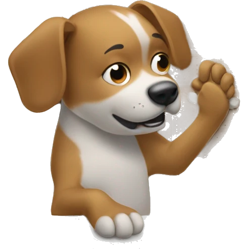 dog scratching at door emoji