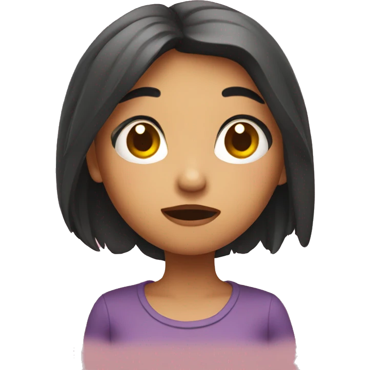 Girl shrugging  emoji