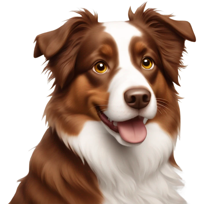 red tri australian shepherd emoji