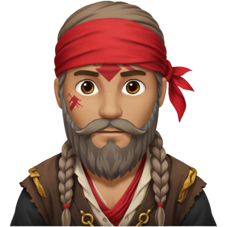Pirate with Long Beard emoji
