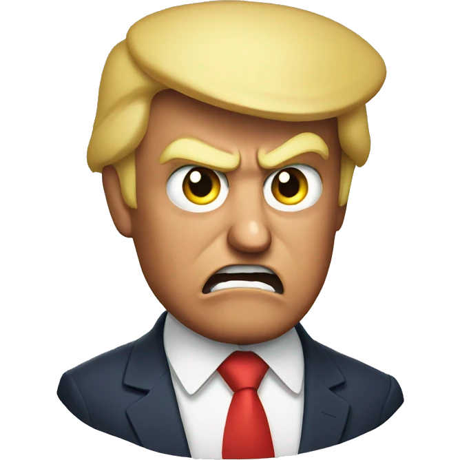 Donald trump angry emoji
