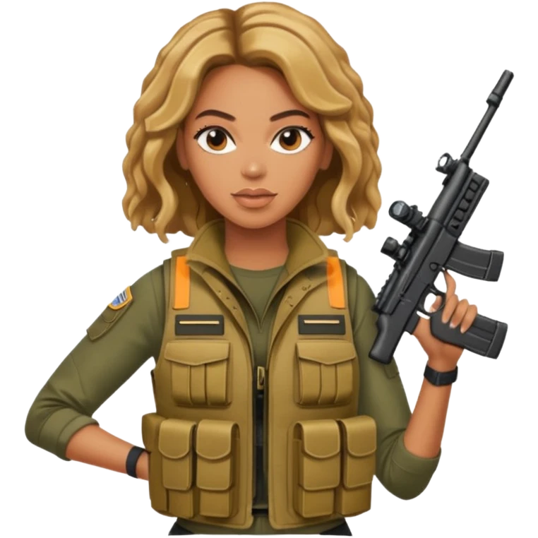 Beyonce shooting riffle  emoji