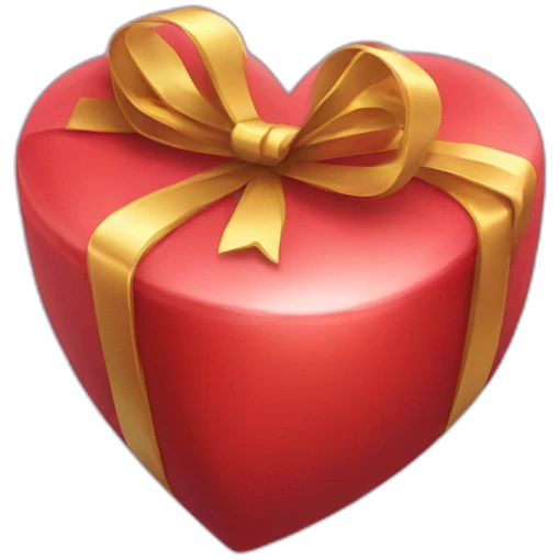 Heart gift emoji