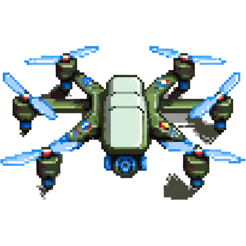 Ukrainian drone with more details emoji
