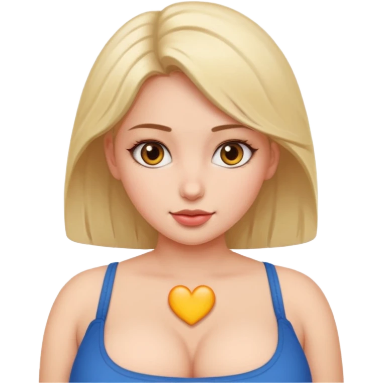 Girl with big boobs emoji